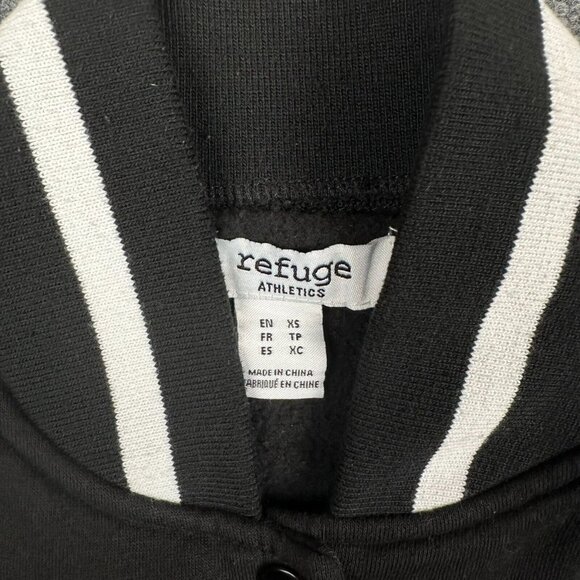 Refuge Athletics Varsity Jacket‎ Adult XS Black White Unlimited Dragon Japanese - Picture 4 of 10
